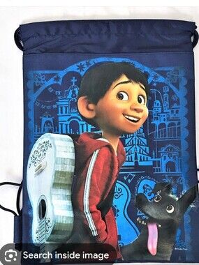 Kids Blue Drawstring Backpack